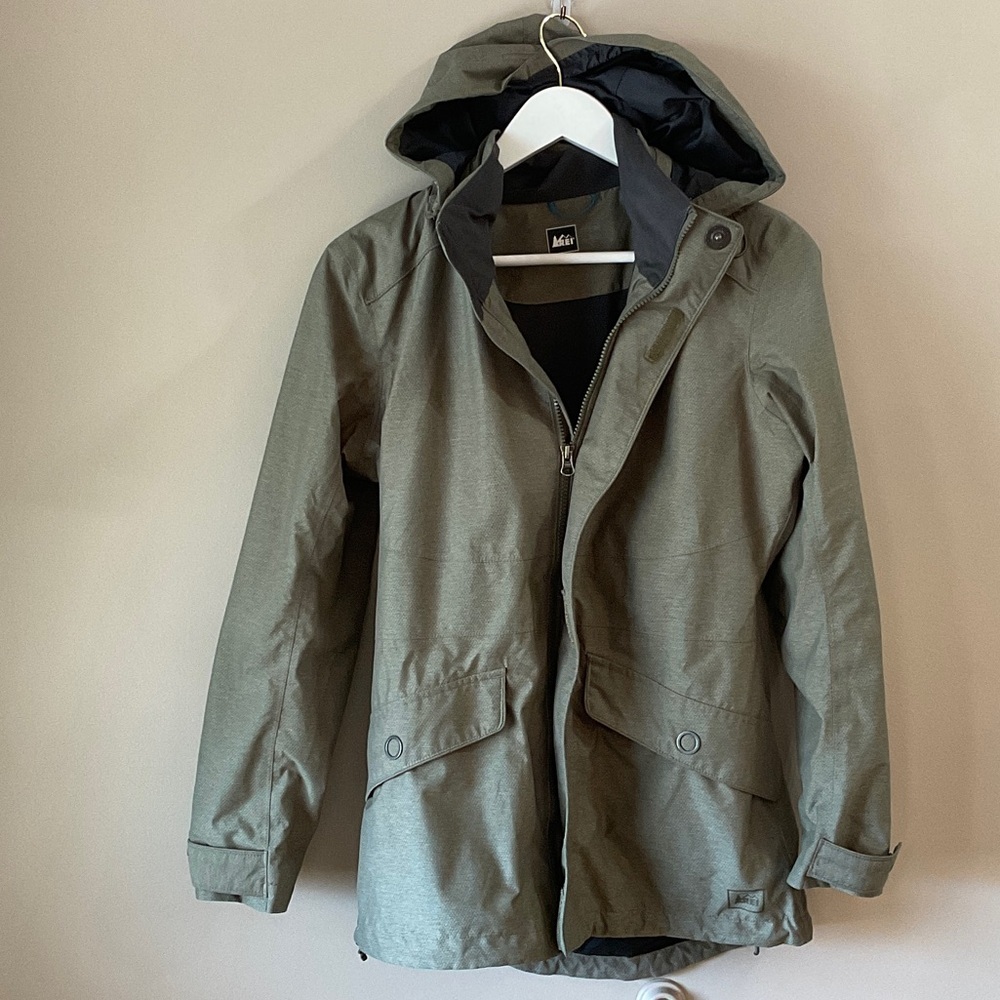 REI Kids Olive Raincoat